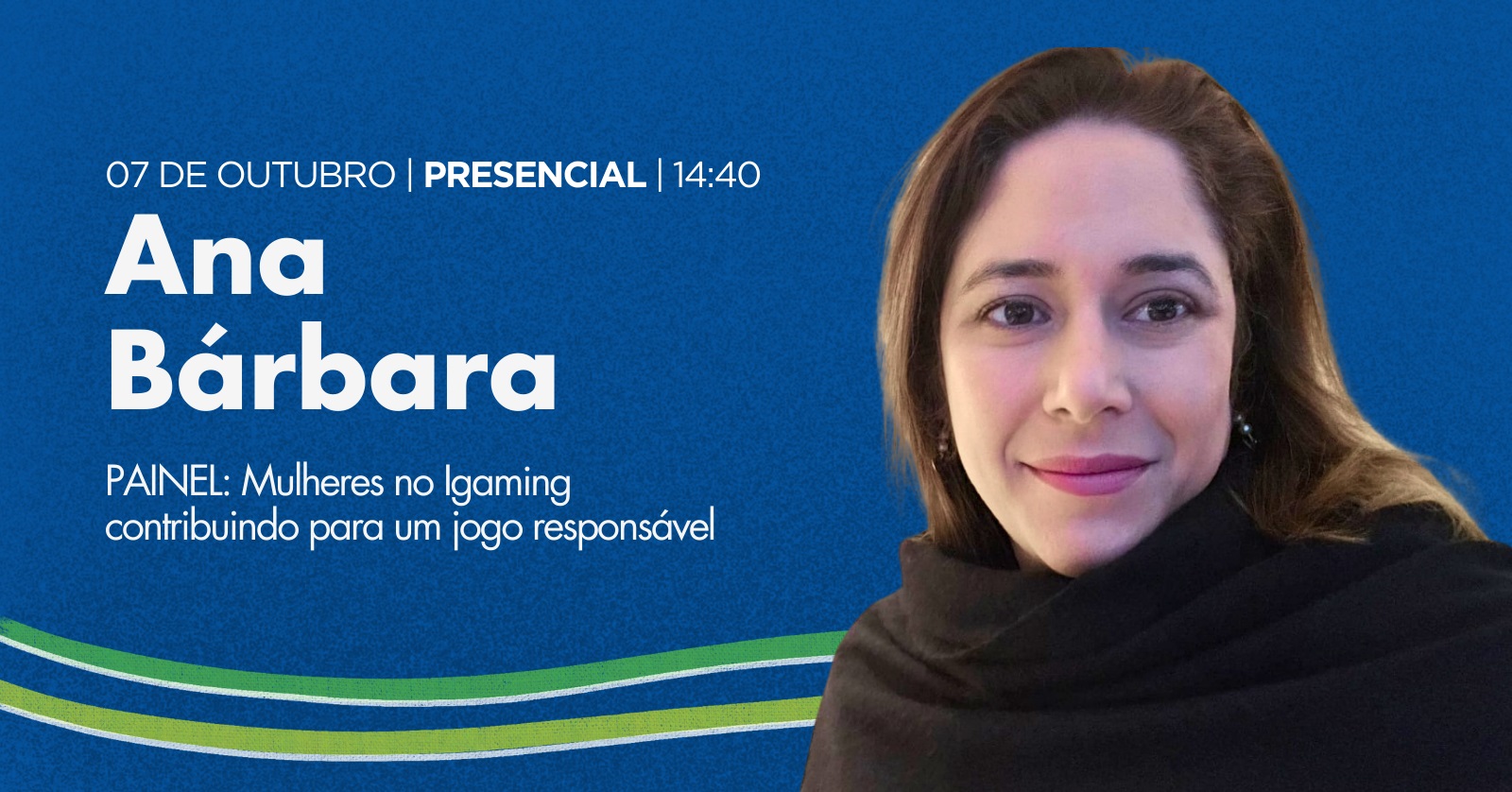 PALESTRA ANA BÁRBARA 07/10 ÀS 14:40